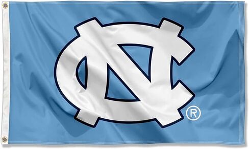 شركة College Flags & Banners Co. UNC Tar Heels شعار كبير جروميت راية العلم in Saudi Arabia