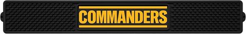 FANMATS NFL - بساط شرب Washington Commanders، مثالي للبار، Mancave | أسود | 3.25 بوصة × 24 بوصة | القادة وردمارك in Saudi Arabia