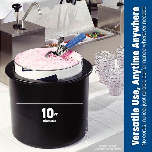 Carlisle FoodService Products Coldmaster Plastic Ice Cream Server and Lid, 3 Gallon, White in Saudi Arabia