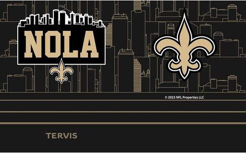 Tervis Traveler NFL New Orleans Saints - كوب سفر معزول ثلاثي الجدران بشعار نولا يحافظ على المشروبات باردة وساخنة، 20 جم، من الفولاذ المقاوم للصدأ in Saudi Arabia