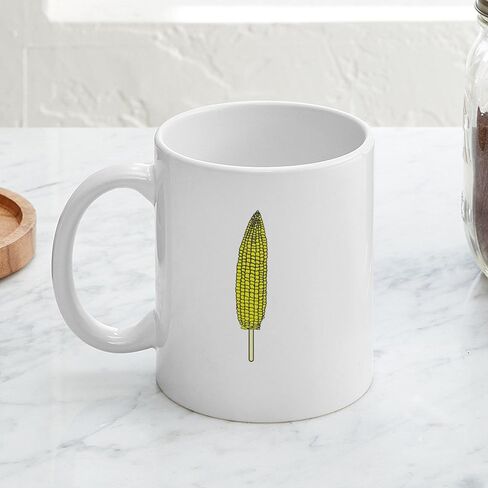 CafePress I Heart (Love) Corn (On The Cob) Mug 11 oz (325 ml) Ceramic Coffee Mug in Saudi Arabia