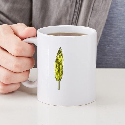 CafePress I Heart (Love) Corn (On The Cob) Mug 11 oz (325 ml) Ceramic Coffee Mug in Saudi Arabia