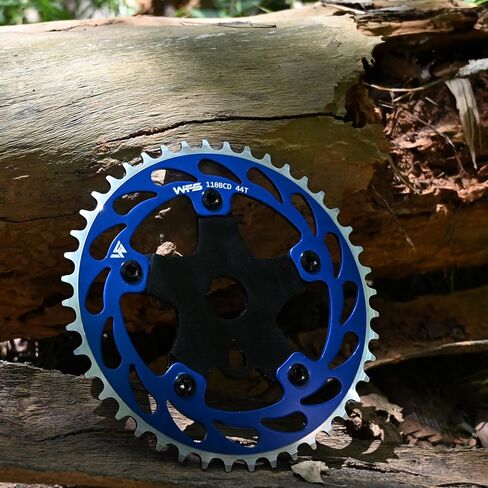 WFS Helix Chainring W/Spider Sprocket 44t 1/8 "110mm BCD 5 ARM HOLE SCHOOL BMX ، Black ، WFS3064-BO in Kuwait