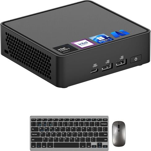 ASUS NUC 15 Pro Mini Computers, Intel Series 2 Core 7 240H(10C/16T, Up to 5.2GHz), 16GB DDR5 RAM, 1TB PCIe SSD, AI Mini PC Win 11 Pro, Intel Graphics, Thunderbolt 4, WiFi 7, BT 5.4, 8K HDR, VESA Mount in Saudi Arabia
