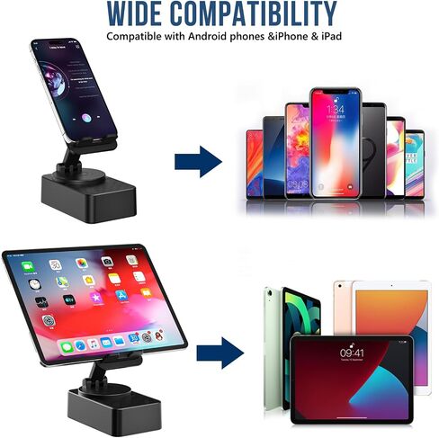 Gifts for Men Women, Cell Phone Stand with Wireless Bluetooth Speaker and Charging, Cool Tech Gadgets, Birthday Gifts for Men Husband Dad Mum, Phone Holder Compatible with iPhone/ipad/Samsung Galaxy in Saudi Arabia