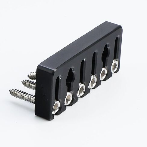 Guitar Bridge String Locks 6 String Guitar Locking Nut Headless Guitar String Lock Titanium Alloy String Locking for Headless Electric Guitar （Black) in Saudi Arabia