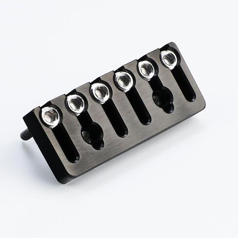 Guitar Bridge String Locks 6 String Guitar Locking Nut Headless Guitar String Lock Titanium Alloy String Locking for Headless Electric Guitar （Black) in Saudi Arabia