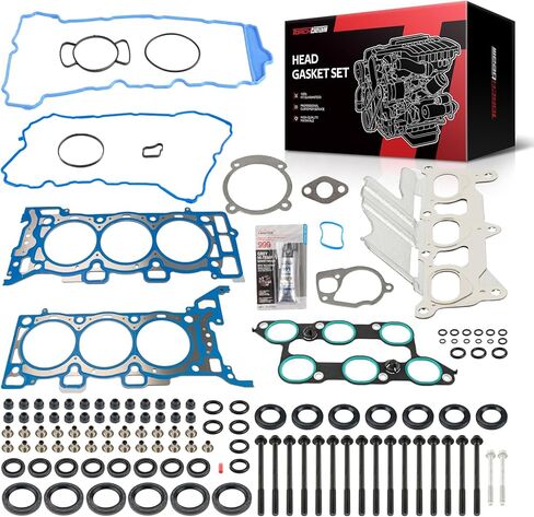 Torchbeam Head Gasket Kit مع البراغي الملائمة لـ GMC Acadia 2009 2011-2015 ، Chevy Traverse 2009-2010 2014-2015 ، Buick Enclave 2013 2015 ، Saturn Outlook 3.6L V6 DOHC 24V Engine #HS26376PT-5 ، ES72274 in Saudi Arabia