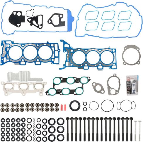 Torchbeam Head Gasket Kit مع البراغي الملائمة لـ GMC Acadia 2009 2011-2015 ، Chevy Traverse 2009-2010 2014-2015 ، Buick Enclave 2013 2015 ، Saturn Outlook 3.6L V6 DOHC 24V Engine #HS26376PT-5 ، ES72274 in Saudi Arabia