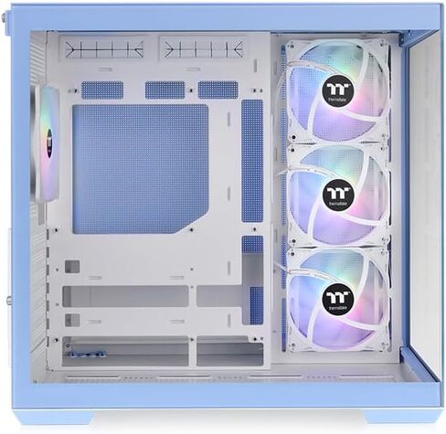 Thermaltake View 390 Air ؛ برج منتصف 2x120mm المشجعين CT المشمولين ؛ 360mm دعم الرادياتير ؛ 420mm التخليص GPU ؛ دعم الموصل المخفي ؛ فتحات PCIe القابلة للدوران. 200mm PSU التخليص ؛ الثلج CA-11F-00M6WN-00 in Kuwait