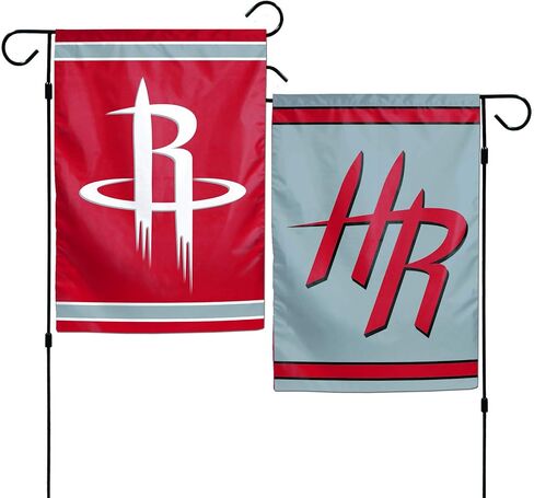 Wincraft NBA Houston Rockets 12x18 نمط الحديقة علم على الوجهين، مقاس واحد، لون الفريق in Kuwait