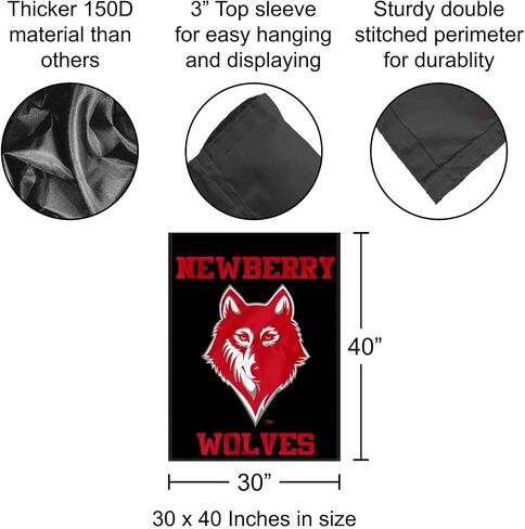 Newberry College Double Sided House Flag in Saudi Arabia