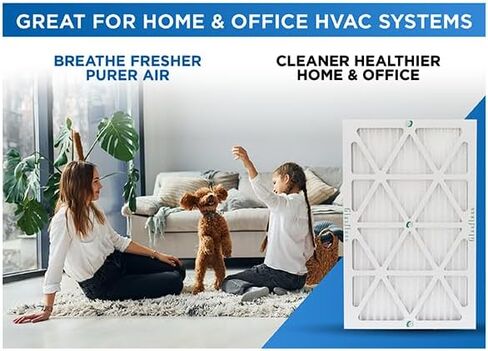 Glasfloss ZL 20x25x5 MERV 10 Air Cleaner Filter replacements for Trion Air Bear. 2 Pack. Exact Size: 24-1/4 x 19-3/4 x 4-7/8 in Kuwait