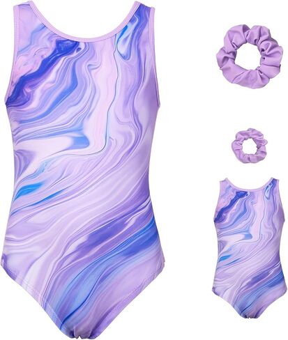 Gymnastics Leotards for Girls Matching 18 inch doll’s Training bodysuits Sparkly Ballet Dance Activewear in Saudi Arabia