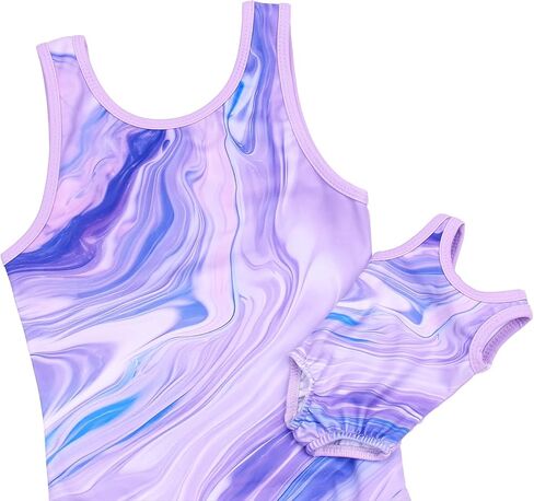 Gymnastics Leotards for Girls Matching 18 inch doll’s Training bodysuits Sparkly Ballet Dance Activewear in Saudi Arabia