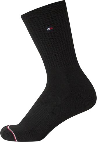 Tommy Hilfiger Womens Crew Socks - 8 Pack Soft Cushion Athletic Sports & Running Mid-Calf Socks for Women (Shoe Size: 4-10) in Saudi Arabia