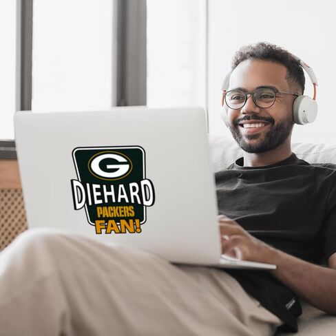 ملصق سيارة Siskiyou Sports NFL Green Bay Packers Die-Hard Fan، ألوان الفريق، مقاس واحد in Saudi Arabia