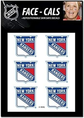 Wincraft NHL New York Rangers Face Tattoos, Team Colors, One Size in Saudi Arabia