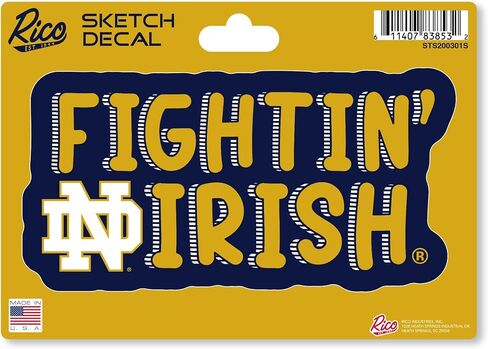 ملصق Rico Industries NCAA Vintage أو Sketch Look مقاس 4 بوصة × 6 بوصة in Kuwait