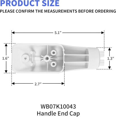DE94-02409C Microwave Door Handle Replacement Part Compatible with Samsung Microwaves Replaces SMH1611SE DE94-02409C SMH1713S in Kuwait