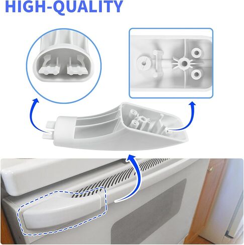DE94-02409C Microwave Door Handle Replacement Part Compatible with Samsung Microwaves Replaces SMH1611SE DE94-02409C SMH1713S in Kuwait