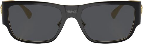 Versace Man Sunglasses Black Frame ، عدسات رمادية داكنة ، 56 ملم in Saudi Arabia