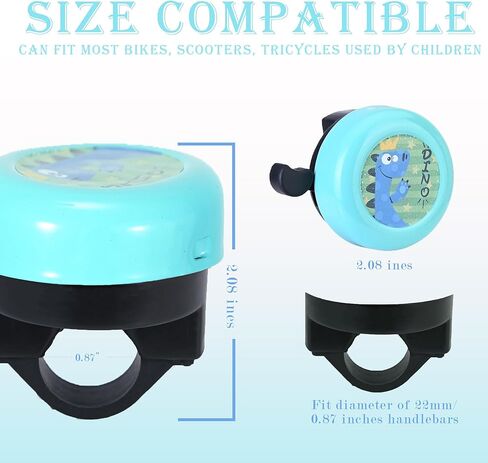 U-LIAN Cute Bike Bell for Kids Girls Boys Toddler, Bicycle Bell with Loud Crisp Clear Sound, Bike Accessories for Kids Durable Metal Bicycle Bells, Scooter, Tricycle and Trike Bells in Kuwait