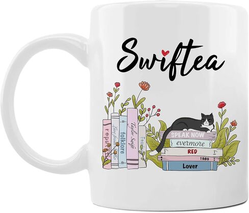Funny Coffee Coffee Mug Swiftea الألبوم القهوة Mug Gift لعشاق المغني Girls 11oz و White و Pink Double in Saudi Arabia