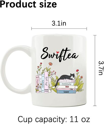 Funny Coffee Coffee Mug Swiftea الألبوم القهوة Mug Gift لعشاق المغني Girls 11oz و White و Pink Double in Saudi Arabia