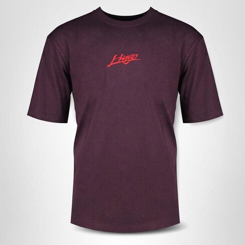 شعار Hugo Men's Script Logo Shirt Sleeve Tshirt in Kuwait