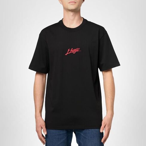 شعار Hugo Men's Script Logo Shirt Sleeve Tshirt in Kuwait