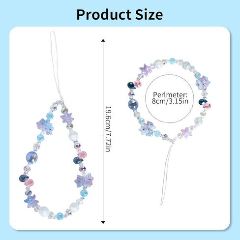 هاتف لطيف بلورة من الزهور الملبدة بالجمال الخليوي العالمي ملحقات حزام معصم معلقات الكاميرا للأكياس الديكور in Kuwait