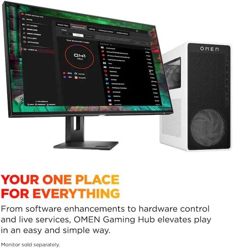 HP Omen 16L Gaming Desktop PC ، AMD Ryzen 7 8700G ، 32 GB RAM ، 1 TB SSD ، NVIDIA GEFORCE RTX 5060 TI ، Windows 11 Home ، Microsoft CoPilot ، Panda Metal ، TG03-0030 (2025) in Saudi Arabia