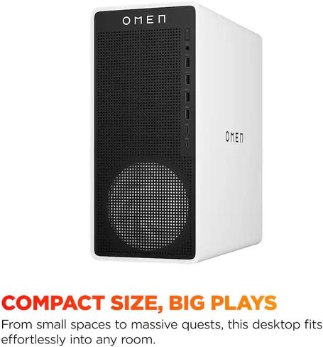 HP Omen 16L Gaming Desktop PC ، AMD Ryzen 7 8700G ، 32 GB RAM ، 1 TB SSD ، NVIDIA GEFORCE RTX 5060 TI ، Windows 11 Home ، Microsoft CoPilot ، Panda Metal ، TG03-0030 (2025) in Saudi Arabia