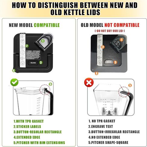 استبدال الخلاط 6 شفرة متوافق مع نينجا 72 أونصة ، قطع الغيار بديل شفرة كريمية لـ Nutri Ninja 100w 1200W 1500W BL610 BL740 BL660 BL663 BL710WM CO610B CT610 ، High Carbon Steel in Kuwait