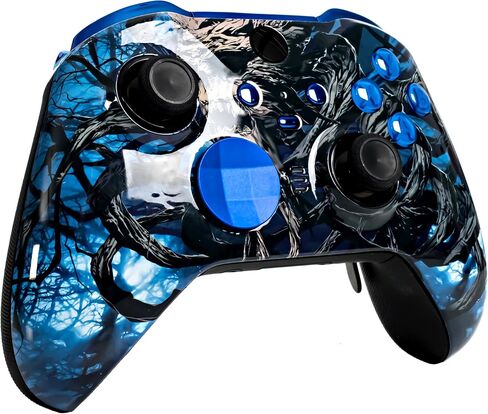 Crazy Controlerz Customz Series Custom Wireless Controller لـ Xbox One Series X S PC Elite Series 2 - Dr. Death Design in Kuwait