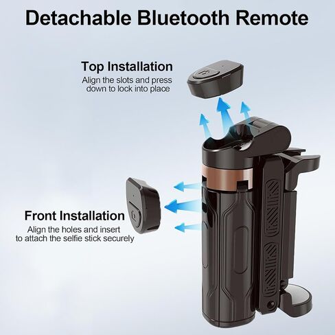 ترايبود الهاتف ، PocketFlex Mini Selfie Stick for iPhone ، حامل ثلاثي القوائم القابل للتمديد للهاتف ، Flipping 360 ° Rotating Holder Mini Travel Trips مع جهاز تحكم عن بعد قابل للفصل اللاسلكي in Kuwait