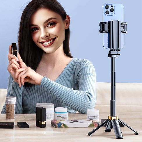 ترايبود الهاتف ، PocketFlex Mini Selfie Stick for iPhone ، حامل ثلاثي القوائم القابل للتمديد للهاتف ، Flipping 360 ° Rotating Holder Mini Travel Trips مع جهاز تحكم عن بعد قابل للفصل اللاسلكي in Kuwait