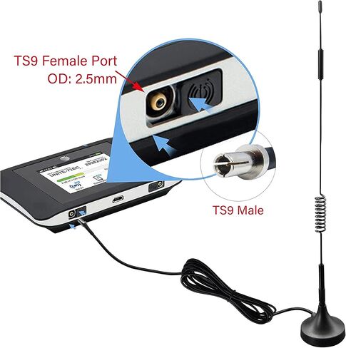 5G هوائي SMA مع محول TS9 7DBI كابل عالية 10 أقدام كابل ، هوائي خارجي للإنترنت Home Mobile 5G ، NEGHTHAWK M6 PRO/M7 PRO/M5/M1 ، JETPACK MIFI 8800L HOUTER -TOPOT -2 Pack in Kuwait