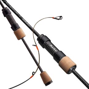 Purelure Titanium-T Ultralight Fishing قضيب الغزل والصب لسمك سمك السلمون المرقط ، وقضيب BFS من ألياف الكربون 2PCs ، و Titanium Tip & Guides ، ومقبض Cork ، و 5-6 قدم قضيب Xul ، وعمل سريع/معتدل in Kuwait