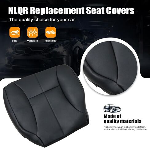 NLQR DRIVER SIDE SIDE SET COVERTING LEATHER GRAY DARKENT مع DODGE RAM 1500 2500 3500 1998 1999 2000 2001 2002 in Kuwait