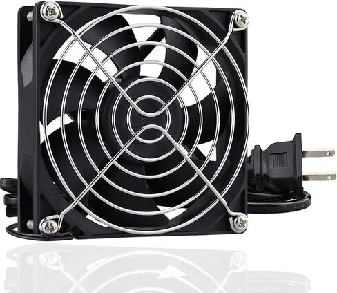 GDSTIME EC AXIAL 8025 ، مروحة الكعك 110V 115V 120V 220V 240V AC 80 مم × 25 مم مروحة تبريد صغيرة بدون فرش مع سلك الطاقة لمشاريع عادم التهوية DIY in Saudi Arabia