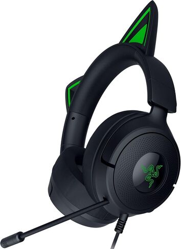 Razer Kraken Kitty V3 X Wired Gaming Headset: Kitty Ears - HyperClear Cardioid Mic - 40 mm Drivers - 7.1 Surround Sound - Comfy Ear Cushions - Cross-Platform via 3.5mm PC, PS5, Xbox, Switch 2 - Pink in Saudi Arabia