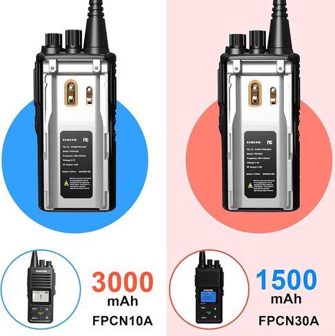 SAMCOM Upgrade 3000mAh Two-Way Radio Rechargeable Battery Pack for FPCN30A Walkie Talkies in Kuwait