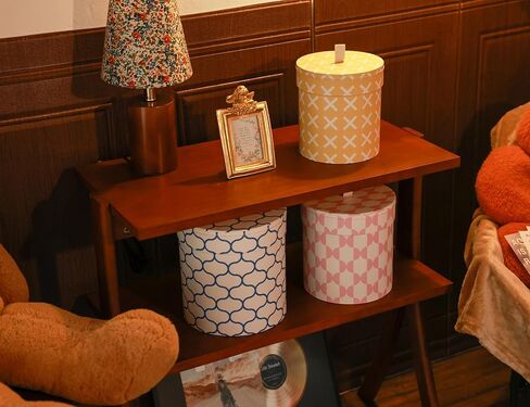 3-Piece Decorative Storage Boxes with Lids, wool storage, toy bin, Cardboard Keepsake Box Set, Butterfly and Bird Design, Shelf Decor, Home Decor, Modern Decoration Organizer, Toy Bin in Saudi Arabia