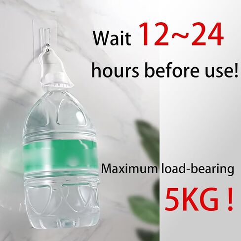 2 pcs Adhesive Screw Hook,（16mm） Transparent Water Proof Small U-Shape Variable Pitch Double Screw Type Sticky Wall Hooks for Kitchen, Bathroom, Office in Saudi Arabia