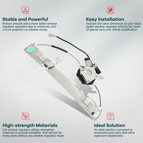 FINDAUTO Front Right Side Power Window Regulator with Motor Replacement for 2002-2010 for Ford for Explorer,2007-2010 for Ford for Explorer Sport Trac,2003-2005 for Lincoln Aviator, 741-814 in Saudi Arabia