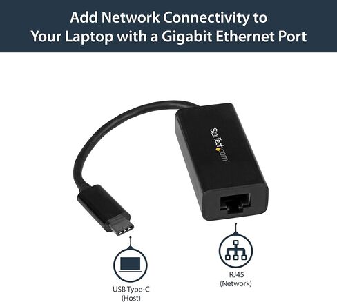 Startech.com USB 3.0 إلى Gigabit Ethernet Adapter - 10/100/1000 NIC Network Adapter & Startech.com USB to Serial Adapter - 1 Port - FTDI USB UART Chip - DB9 (9 -Pin) - USB to RS232 Adapter ، Black in Saudi Arabia
