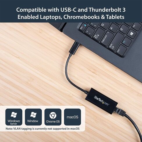 Startech.com USB 3.0 إلى Gigabit Ethernet Adapter - 10/100/1000 NIC Network Adapter & Startech.com USB to Serial Adapter - 1 Port - FTDI USB UART Chip - DB9 (9 -Pin) - USB to RS232 Adapter ، Black in Saudi Arabia