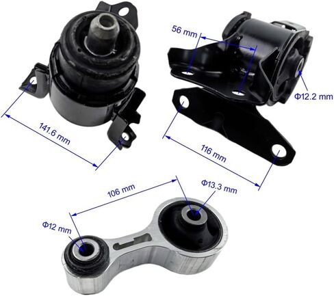 4PCS Engine Motor & Trans Mount Set Compatible with Mazda Protege 1999 2000 2001 2002 2003 Protege5 2002 2003 L4 1.8L 2.0L with Automatic Transmission for A6485 A6486 A6464 A6481 in Saudi Arabia